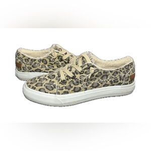 Blowfish Malibu Women’s Leopard Print Fur Canvas Shoes